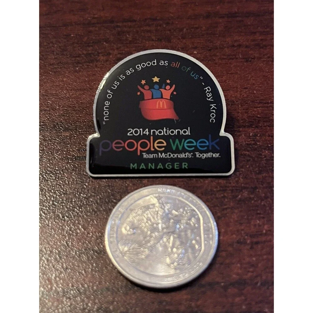 McDonald’s 2014 National People Week Manager Employee‎ Lapel Hat Pin